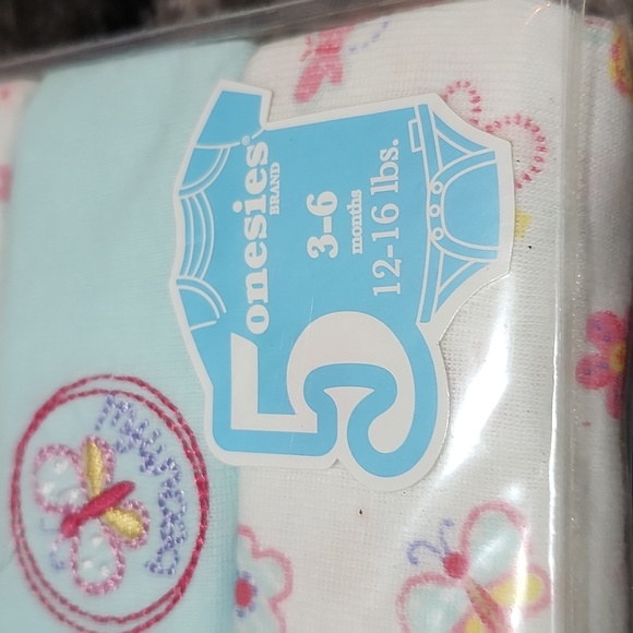 BON BEBE NEWBORN 3 PC BODY SUITS GERBER 3-6 MOS. 5 PC ONESIES COTTON BUNDLE NEW - Picture 3 of 13